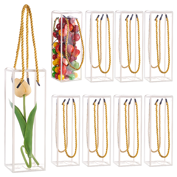 PandaHall Transparent PVC Plastic Gift Box, with Polyester Cord, Rectangle, White, Finished Product: 7x7x21cm, about 3pcs/set Plastic...
PandaHall Transparent PVC Plastic Gift Box, with Polyester Cord, Rectangle, White, Finished Product: 7x7x21cm, about 3pcs/set Plastic...