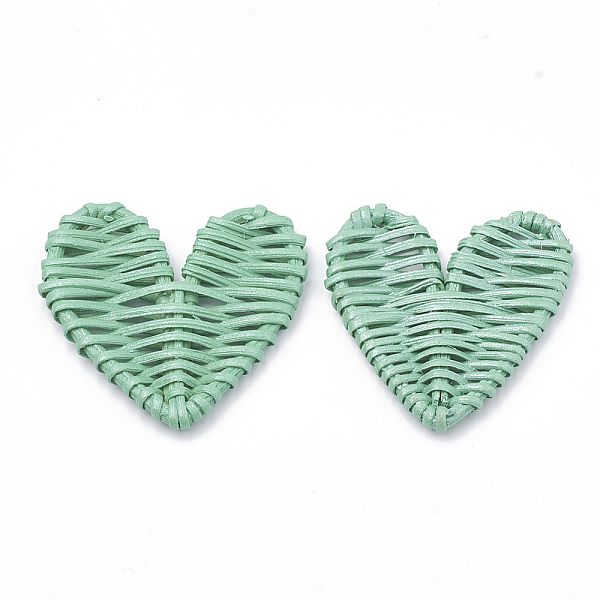 PandaHall Handmade Spray Painted Reed Cane/Rattan Woven Beads, For Making Straw Earrings and Necklaces, Dyed, Pearlized Effect, Heart, No..., Green
PandaHall Handmade Spray Painted Reed Cane/Rattan Woven Beads, For Making Straw Earrings and Necklaces, Dyed, Pearlized Effect, Heart, No..., Green