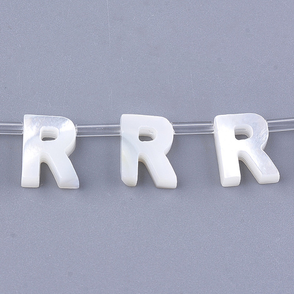PandaHall Sea Shell Beads, Top Drilled Beads, Letter, Letter.R, 10x8x3mm, Hole: 0.8mm Other Sea Shell Letter
PandaHall Sea Shell Beads, Top Drilled Beads, Letter, Letter.R, 10x8x3mm, Hole: 0.8mm Other Sea Shell Letter