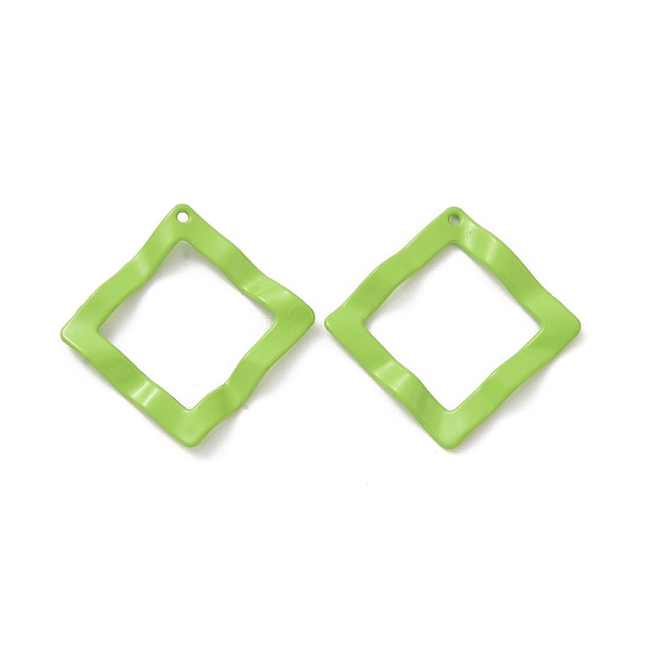 PandaHall Spray Painted Alloy Pendants, Cadmium Free & Lead Free & Nickle Free, Rhombus Charm, Yellow Green, 34x34x1mm, Hole: 1.2mm Alloy...
PandaHall Spray Painted Alloy Pendants, Cadmium Free & Lead Free & Nickle Free, Rhombus Charm, Yellow Green, 34x34x1mm, Hole: 1.2mm Alloy...