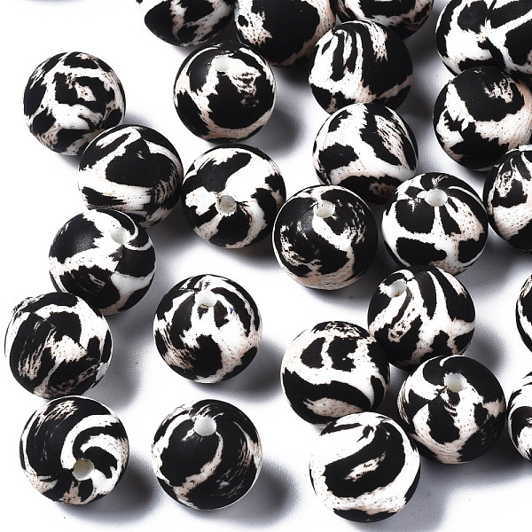 PandaHall Food Grade Eco-Friendly Silicone Beads, Chewing Beads For Teethers, Printed, Round with Snakeskin Pattern, Black, 12x11.5mm, Hole...
PandaHall Food Grade Eco-Friendly Silicone Beads, Chewing Beads For Teethers, Printed, Round with Snakeskin Pattern, Black, 12x11.5mm, Hole...