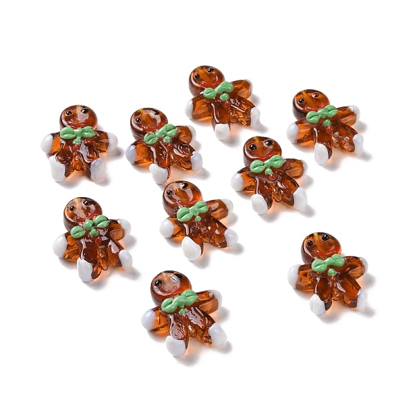 PandaHall Gingerbread Man Handmade Lampwork Beads, Sienna, 27.5~28.5x23.5~24.5x7.5~8mm, Hole: 1.2mm Lampwork Human Brown
PandaHall Gingerbread Man Handmade Lampwork Beads, Sienna, 27.5~28.5x23.5~24.5x7.5~8mm, Hole: 1.2mm Lampwork Human Brown