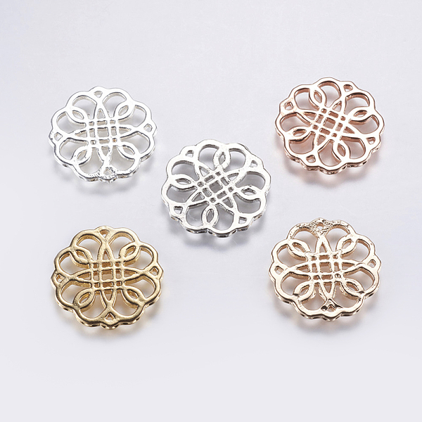 PandaHall Brass Filigree Joiners Links, Long-Lasting Plated, Lead Free & Cadmium Free, Flower, Mixed Color, 21x1.5mm, Hole: 0.5mm Brass..., Multicolor
PandaHall Brass Filigree Joiners Links, Long-Lasting Plated, Lead Free & Cadmium Free, Flower, Mixed Color, 21x1.5mm, Hole: 0.5mm Brass..., Multicolor