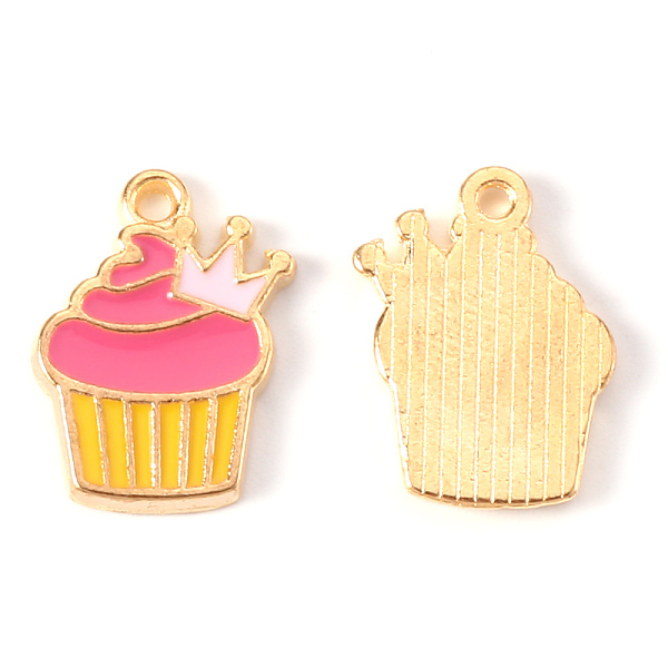 PandaHall Alloy Enamel Pendants, Light Gold, Cadmium Free & Lead Free, Cake, Hot Pink, 17x13x2mm, Hole: 1.4mm Alloy+Enamel Food
PandaHall Alloy Enamel Pendants, Light Gold, Cadmium Free & Lead Free, Cake, Hot Pink, 17x13x2mm, Hole: 1.4mm Alloy+Enamel Food