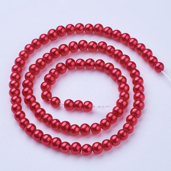 PandaHall Glass Pearl Beads Strands, Pearlized, Round, Crimson, 4~5mm, Hole: 0.8~1mm, about 216pcs/strand, 32 inch Glass Round Pink
PandaHall Glass Pearl Beads Strands, Pearlized, Round, Crimson, 4~5mm, Hole: 0.8~1mm, about 216pcs/strand, 32 inch Glass Round Pink