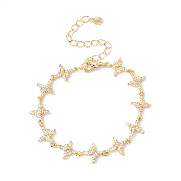 PandaHall Clear Cubic Zirconia Butterfly Link Chains Bracelet, Brass Jewelry for Women, Cadmium Free & Lead Free, Real 18K Gold Plated...
PandaHall Clear Cubic Zirconia Butterfly Link Chains Bracelet, Brass Jewelry for Women, Cadmium Free & Lead Free, Real 18K Gold Plated...