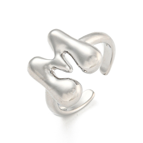 PandaHall Brass Letter Open Cuff Rings for Women, Adjustable, Platinum, Letter M, 15~16.5x7~16.5mm Brass Letter M
PandaHall Brass Letter Open Cuff Rings for Women, Adjustable, Platinum, Letter M, 15~16.5x7~16.5mm Brass Letter M