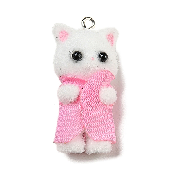 PandaHall Flocking Opaque Resin Pendants, Cat in Pink Clothes Charms with Platinum Tone Iron Loops, WhiteSmoke, 35x16.5x16mm, Hole: 2mm..., White
PandaHall Flocking Opaque Resin Pendants, Cat in Pink Clothes Charms with Platinum Tone Iron Loops, WhiteSmoke, 35x16.5x16mm, Hole: 2mm..., White