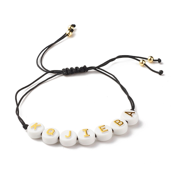 PandaHall Acrylic Flat Round with Letters Braided Bead Bracelet for Women, Black, Inner Diameter: 3/4~3 7/8 inch(2~9.7cm) Acrylic Word Black
PandaHall Acrylic Flat Round with Letters Braided Bead Bracelet for Women, Black, Inner Diameter: 3/4~3 7/8 inch(2~9.7cm) Acrylic Word Black