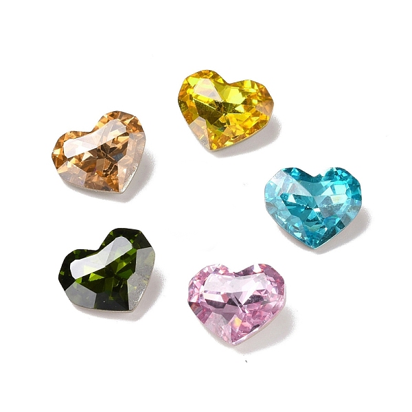 PandaHall Glass Rhinestone Cabochons, Pointed Back & Back Plated, Heart, Mixed Color, 8.5x10x4.2mm Glass Rhinestone Heart Multicolor
PandaHall Glass Rhinestone Cabochons, Pointed Back & Back Plated, Heart, Mixed Color, 8.5x10x4.2mm Glass Rhinestone Heart Multicolor