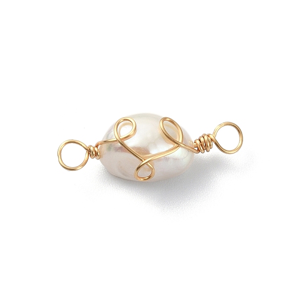 PandaHall Grade AA Natural Cultured Freshwater Pearl Connector Charms, Long-Lasting Plated Eco-Friendly Copper Wire Wrapped Pearl Links, Two...
PandaHall Grade AA Natural Cultured Freshwater Pearl Connector Charms, Long-Lasting Plated Eco-Friendly Copper Wire Wrapped Pearl Links, Two...