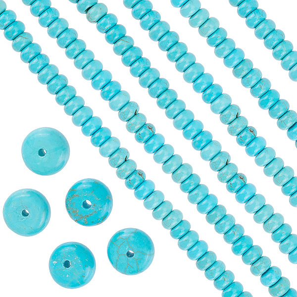 PandaHall SUNNYCLUE 1 Strand Natural Howlite Beads Strands, Dyed, Rondelle, Turquoise, 8x5mm, Hole: 1.4mm, about 84pcs/strand, 15.83 inch..., Green
PandaHall SUNNYCLUE 1 Strand Natural Howlite Beads Strands, Dyed, Rondelle, Turquoise, 8x5mm, Hole: 1.4mm, about 84pcs/strand, 15.83 inch..., Green
