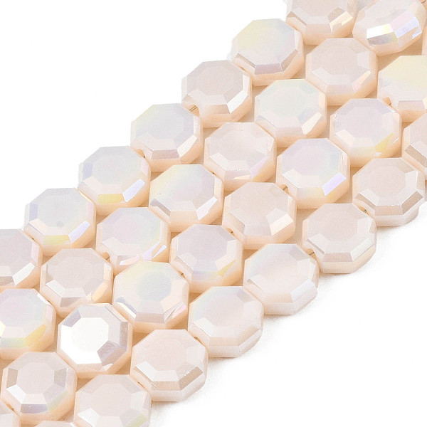 PandaHall Electroplate Opaque Solid Color Glass Beads Strands, AB Color Plated, Half Plated, Faceted, Octagon, Antique White, 7~8x7~8x4mm...
PandaHall Electroplate Opaque Solid Color Glass Beads Strands, AB Color Plated, Half Plated, Faceted, Octagon, Antique White, 7~8x7~8x4mm...