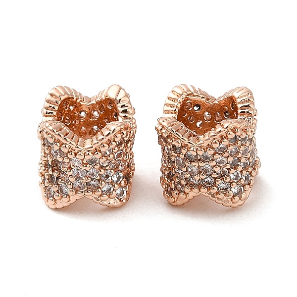 PandaHall Rack Plating Brass Cubic Zirconia European Beads, Large Hole Beads, Long-Lasting Plated, Lead Free & Cadmium Free, Flower Column..., Clear
PandaHall Rack Plating Brass Cubic Zirconia European Beads, Large Hole Beads, Long-Lasting Plated, Lead Free & Cadmium Free, Flower Column..., Clear