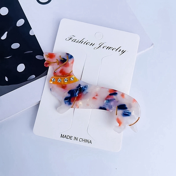 PandaHall Cute Dog Cellulose Acetate(Resin) Alligator Hair Clips, with Alloy Clips and Rhinestone, for Women Girls, Midnight Blue, 45x85mm...
PandaHall Cute Dog Cellulose Acetate(Resin) Alligator Hair Clips, with Alloy Clips and Rhinestone, for Women Girls, Midnight Blue, 45x85mm...