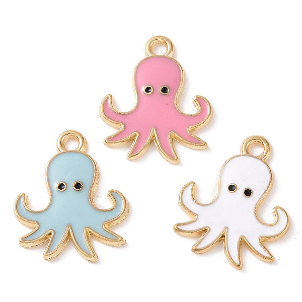 PandaHall Alloy Enamel Pendants, Octopus Charm, Golden, 20x16x1.5mm, Hole: 1.8mm Alloy+Enamel Others Multicolor
PandaHall Alloy Enamel Pendants, Octopus Charm, Golden, 20x16x1.5mm, Hole: 1.8mm Alloy+Enamel Others Multicolor