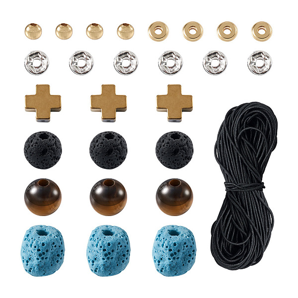PandaHall Crafans DIY Men's Gemstone Bracelet with Cross Making Kits, Including Natural Tiger Eye & Lava Rock & Synthetic Hematite Beads...
PandaHall Crafans DIY Men's Gemstone Bracelet with Cross Making Kits, Including Natural Tiger Eye & Lava Rock & Synthetic Hematite Beads...
