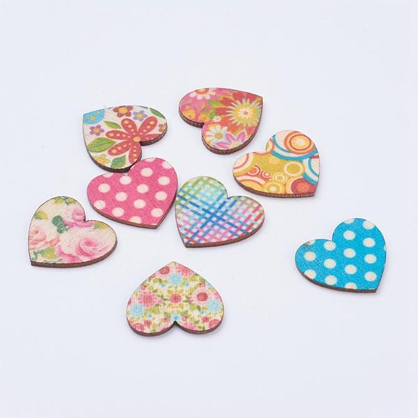 PandaHall Spray Paint Wood Cabochons, Heart, Mixed Color, 19x21x2mm Wood Heart Multicolor
PandaHall Spray Paint Wood Cabochons, Heart, Mixed Color, 19x21x2mm Wood Heart Multicolor