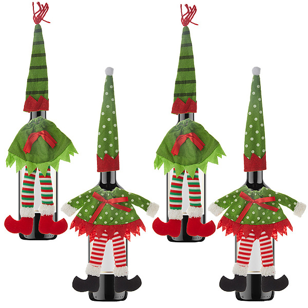 PandaHall GORGECRAFT 4 Sets 2 Styles Christmas Wine Bottle Cover Wine Gift Bags Handmade Reusable Covers Decorative Santa Claus Topper for..., Green
PandaHall GORGECRAFT 4 Sets 2 Styles Christmas Wine Bottle Cover Wine Gift Bags Handmade Reusable Covers Decorative Santa Claus Topper for..., Green