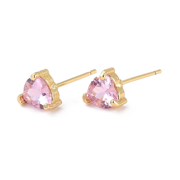 PandaHall Dainty Heart Pink Cubic Zirconia Stud Earrings for Her, Cadmium Free & Lead Free, Real 18K Gold Plated, 7x7.5x4.5mm, Pin: 0.8mm...
PandaHall Dainty Heart Pink Cubic Zirconia Stud Earrings for Her, Cadmium Free & Lead Free, Real 18K Gold Plated, 7x7.5x4.5mm, Pin: 0.8mm...