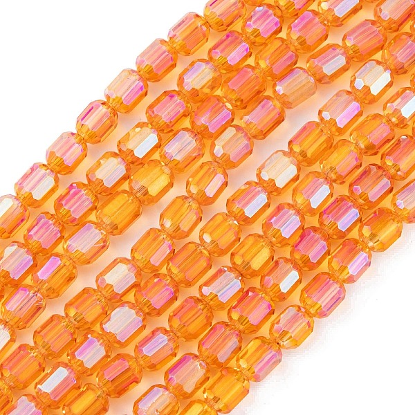 PandaHall Electroplate Glass Beads Strands, Faceted, AB Color, Column, Orange, 4x5~6mm, Hole: 1mm, about 80pcs/strand, 18.11''(46cm) Glass...
PandaHall Electroplate Glass Beads Strands, Faceted, AB Color, Column, Orange, 4x5~6mm, Hole: 1mm, about 80pcs/strand, 18.11''(46cm) Glass...