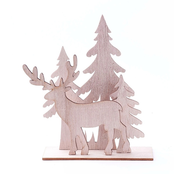 PandaHall Undyed Platane Wood Home Display Decorations, Christmas Tree with Christmas Reindeer/Stag, BurlyWood, 153.5x42.5x146.5mm, 4pcs/set..., Orange
PandaHall Undyed Platane Wood Home Display Decorations, Christmas Tree with Christmas Reindeer/Stag, BurlyWood, 153.5x42.5x146.5mm, 4pcs/set..., Orange