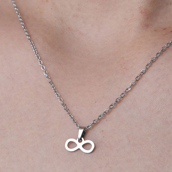 PandaHall 201 Stainless Steel Infinity Pendant Necklace, Stainless Steel Color, 17.72 inch(45cm) 201 Stainless Steel
PandaHall 201 Stainless Steel Infinity Pendant Necklace, Stainless Steel Color, 17.72 inch(45cm) 201 Stainless Steel