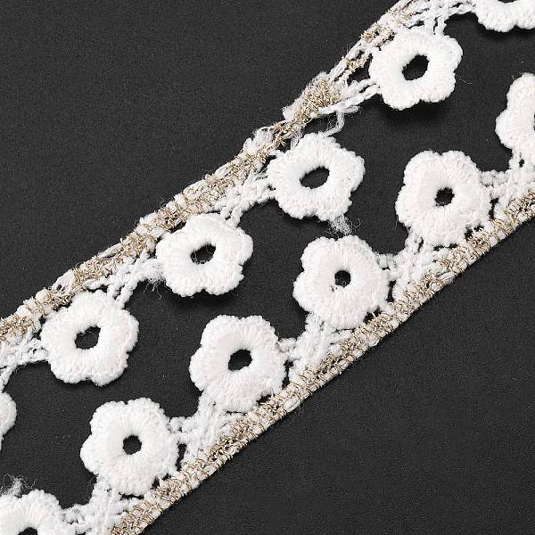 PandaHall Metallic Yarn Ribbon, for for Garment Accessories, Sewing Craft Decoration, with Phom-Penh, Flower Pattern, White, 5/8 inch(16mm)...
PandaHall Metallic Yarn Ribbon, for for Garment Accessories, Sewing Craft Decoration, with Phom-Penh, Flower Pattern, White, 5/8 inch(16mm)...