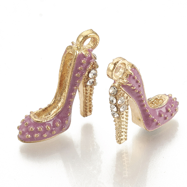 PandaHall Alloy Enamel Stilettos Pendants, Cadmium Free & Lead Free, with Rhinestone, High-heeled Shoes, Light Gold, Dark Orchid..., Purple
PandaHall Alloy Enamel Stilettos Pendants, Cadmium Free & Lead Free, with Rhinestone, High-heeled Shoes, Light Gold, Dark Orchid..., Purple