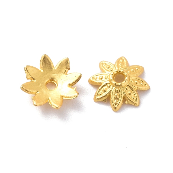 PandaHall Rack Plating Alloy Bead Cap, Cadmium Free & Lead Free & Nickle Free, Multi-Petal, Flower, Matte Gold Color, 7.5x2mm, Hole: 1mm...
PandaHall Rack Plating Alloy Bead Cap, Cadmium Free & Lead Free & Nickle Free, Multi-Petal, Flower, Matte Gold Color, 7.5x2mm, Hole: 1mm...