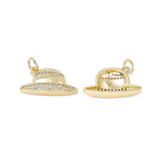 PandaHall Brass Micro Pave Clear Cubic Zirconia Pendants, with Jump Ring, Hat Charm, Real 18K Gold Plated, 10.5x19x4mm, Hole: 3.4mm...
PandaHall Brass Micro Pave Clear Cubic Zirconia Pendants, with Jump Ring, Hat Charm, Real 18K Gold Plated, 10.5x19x4mm, Hole: 3.4mm...