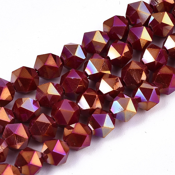 PandaHall Electroplate Opaque Glass Beads Strands, AB Color Plated, Faceted, Round, Dark Red, 5.5x5.5x5.5mm, Hole: 1mm, about...
PandaHall Electroplate Opaque Glass Beads Strands, AB Color Plated, Faceted, Round, Dark Red, 5.5x5.5x5.5mm, Hole: 1mm, about...