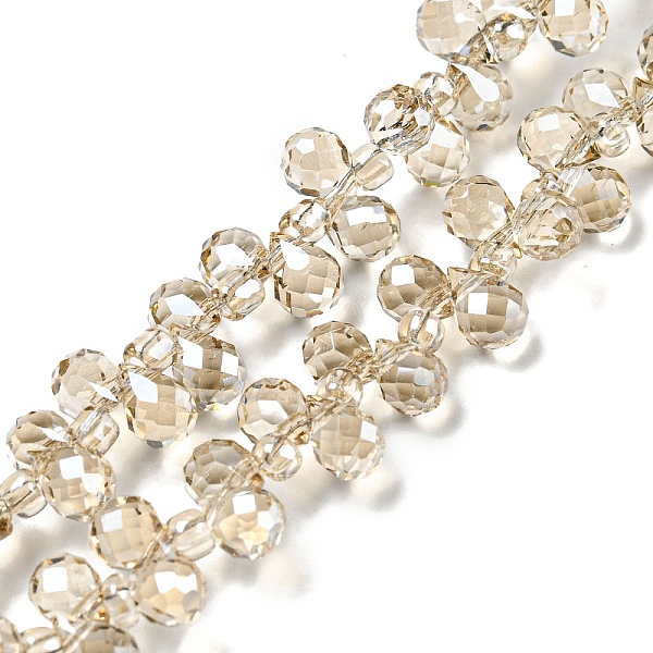PandaHall Electroplate Transparent Glass Beads Strands, Pearl Luster Plated, Faceted Teardrop, Top Drilled, Tan, 6x4mm, Hole: 0.8mm, about..., Orange
PandaHall Electroplate Transparent Glass Beads Strands, Pearl Luster Plated, Faceted Teardrop, Top Drilled, Tan, 6x4mm, Hole: 0.8mm, about..., Orange