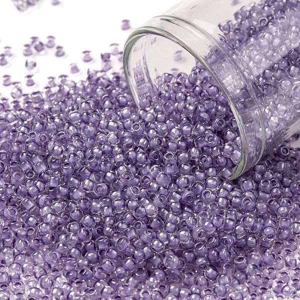PandaHall TOHO Round Seed Beads, Japanese Seed Beads, (935) Inside Color Crystal/Purple Lined, 11/0, 2.2mm, Hole: 0.8mm, about...
PandaHall TOHO Round Seed Beads, Japanese Seed Beads, (935) Inside Color Crystal/Purple Lined, 11/0, 2.2mm, Hole: 0.8mm, about...