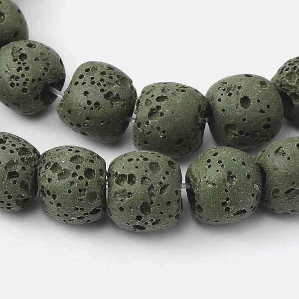 PandaHall Natural Lava Rock Bead Strands, Dyed, Round, Dark Olive Green, 8mm, Hole: about 2mm, about 52pcs/strand, 15.5 inch Lava Rock Round
PandaHall Natural Lava Rock Bead Strands, Dyed, Round, Dark Olive Green, 8mm, Hole: about 2mm, about 52pcs/strand, 15.5 inch Lava Rock Round