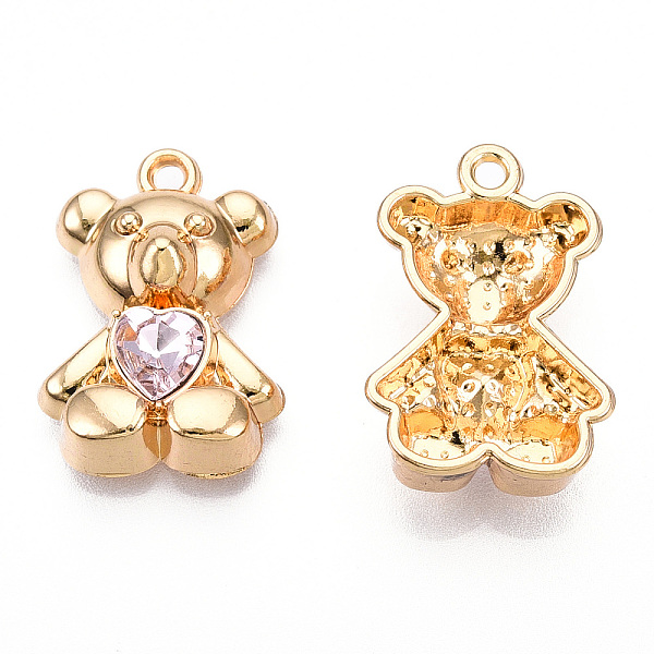 PandaHall Alloy Pendants, with Glass, Bear with Heart Charm, Cadmium Free & Nickel Free & Lead Free, Golden, 20.5x14x5.5mm, Hole: 1.6mm...
PandaHall Alloy Pendants, with Glass, Bear with Heart Charm, Cadmium Free & Nickel Free & Lead Free, Golden, 20.5x14x5.5mm, Hole: 1.6mm...