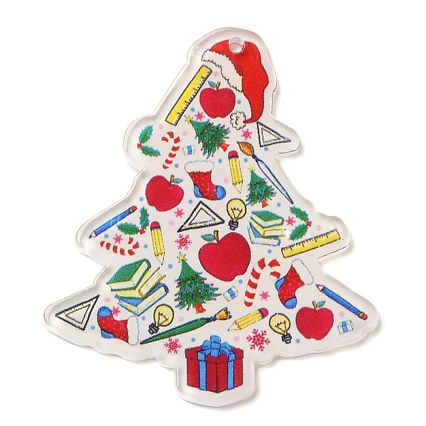 PandaHall Christmas Themed Acrylic Pendants, Christmas Tree, 50x43x2.5mm, Hole: 1.4mm Acrylic Christmas Tree
PandaHall Christmas Themed Acrylic Pendants, Christmas Tree, 50x43x2.5mm, Hole: 1.4mm Acrylic Christmas Tree