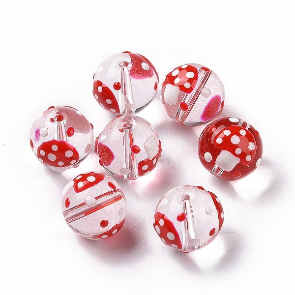 PandaHall Handmade Lampwork Beads, Round with Mushroom, Crimson, 11.5mm, Hole: 1.5mm Lampwork Round Pink
PandaHall Handmade Lampwork Beads, Round with Mushroom, Crimson, 11.5mm, Hole: 1.5mm Lampwork Round Pink