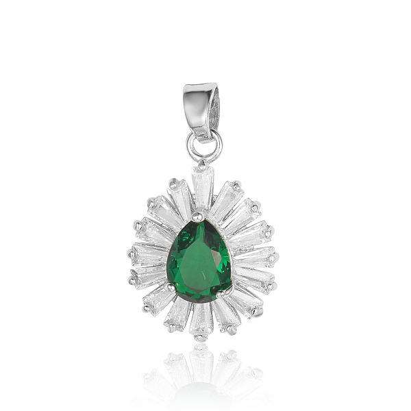 PandaHall Brass Micro Pave Green Cubic Zirconia Pendants, Teardrop Charms, Platinum, 20x14x5mm Brass+Cubic Zirconia Teardrop Green
PandaHall Brass Micro Pave Green Cubic Zirconia Pendants, Teardrop Charms, Platinum, 20x14x5mm Brass+Cubic Zirconia Teardrop Green