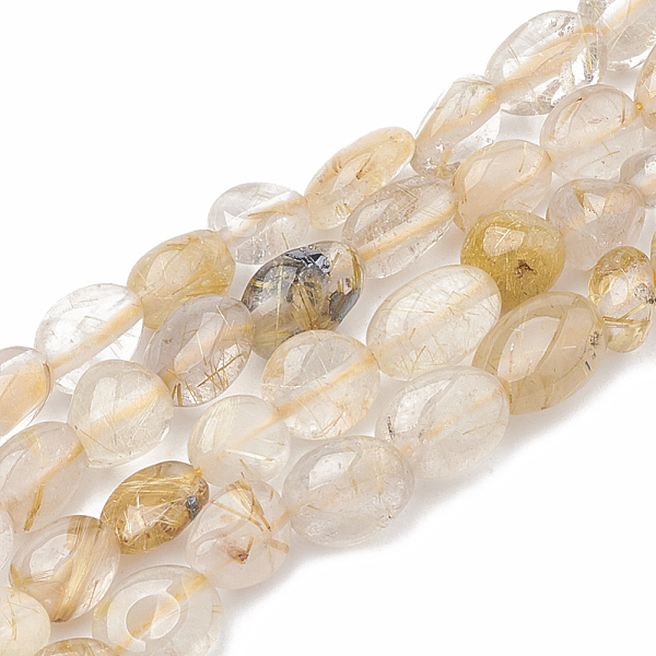 PandaHall Natural Gold Rutilated Quartz Beads Strands, Oval, 5~15x4~10x2~6mm, Hole: 1mm, about 40~60pcs/strand, 15.7 inch Rutilated Quartz...
PandaHall Natural Gold Rutilated Quartz Beads Strands, Oval, 5~15x4~10x2~6mm, Hole: 1mm, about 40~60pcs/strand, 15.7 inch Rutilated Quartz...