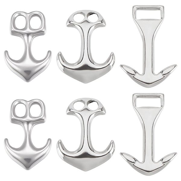 PandaHall SUNNYCLUE 1 Box 6Pcs 3 Styles 304 Stainless Steel Bracelet Clasp Anchor Hook Clasp Ocean Hawaii Summer Link Leather Cord Ends...
PandaHall SUNNYCLUE 1 Box 6Pcs 3 Styles 304 Stainless Steel Bracelet Clasp Anchor Hook Clasp Ocean Hawaii Summer Link Leather Cord Ends...