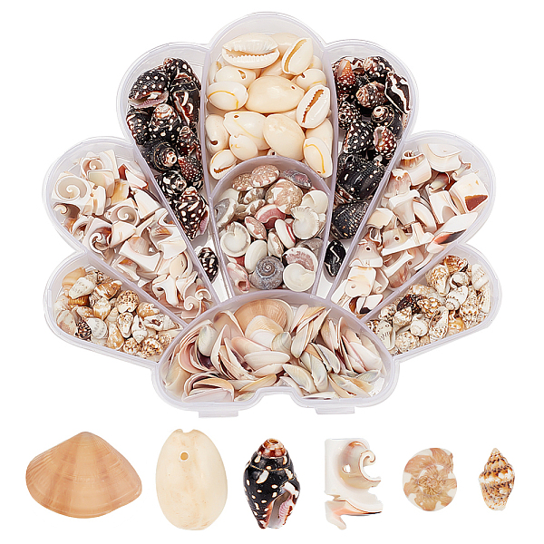 PandaHall PH 370pcs Natural Spiral Shell Beads, 5~16mm 6 Styles Small Seashells Ocean Spiral Seashells Drilled/Undrilled Miniature Shells..., Multicolor
PandaHall PH 370pcs Natural Spiral Shell Beads, 5~16mm 6 Styles Small Seashells Ocean Spiral Seashells Drilled/Undrilled Miniature Shells..., Multicolor