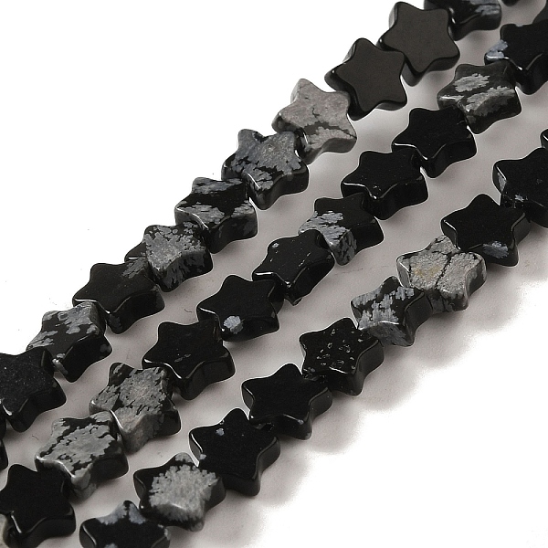 PandaHall Natural Snowflake Obsidian Beads Strands, Star, 6x5.5x2mm, Hole: 0.8mm, about 75pcs/strand, 14.57 inch(37cm) Snowflake Obsidian...
PandaHall Natural Snowflake Obsidian Beads Strands, Star, 6x5.5x2mm, Hole: 0.8mm, about 75pcs/strand, 14.57 inch(37cm) Snowflake Obsidian...