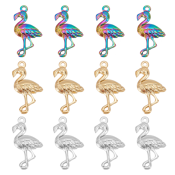 PandaHall DICOSMETIC 24Pcs 3 Colors 304 Stainless Steel Pendants, Ostrich, Mixed Color, 30x15x2.5mm, Hole: 1.8mm, 8pcs/color 304 Stainless...
PandaHall DICOSMETIC 24Pcs 3 Colors 304 Stainless Steel Pendants, Ostrich, Mixed Color, 30x15x2.5mm, Hole: 1.8mm, 8pcs/color 304 Stainless...