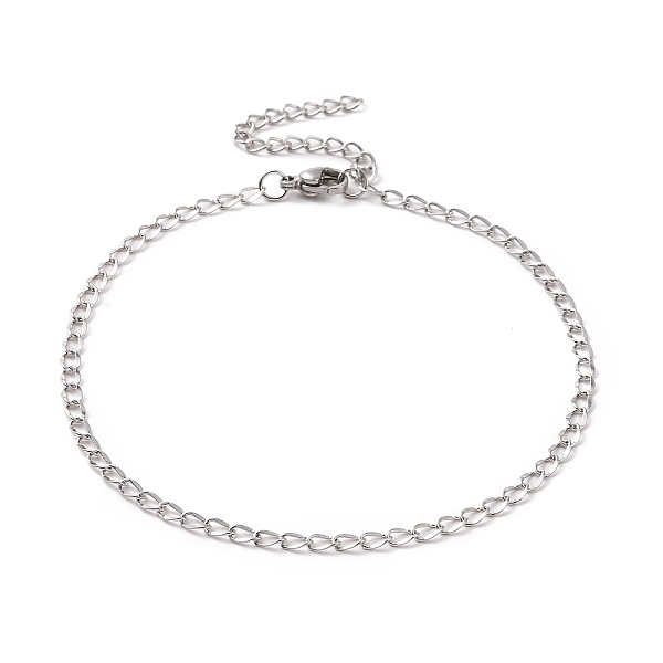 PandaHall 304 Stainless Steel Curb Chain Bracelet for Men Women, Stainless Steel Color, 9-1/8 inch(23.2cm) 304 Stainless Steel
PandaHall 304 Stainless Steel Curb Chain Bracelet for Men Women, Stainless Steel Color, 9-1/8 inch(23.2cm) 304 Stainless Steel