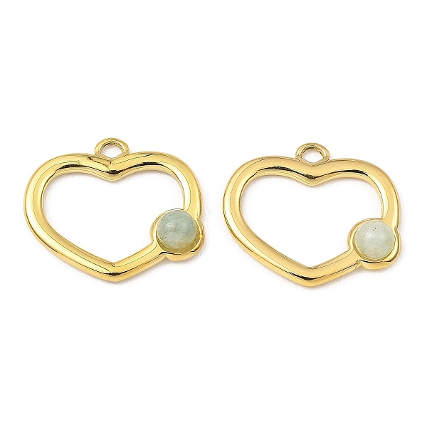PandaHall Natural Green Aventurine Pendants, Ion Plating(IP) 316 Stainless Steel Heart Charms, Real 24K Gold Plated, 15.5x18x4mm, Hole...
PandaHall Natural Green Aventurine Pendants, Ion Plating(IP) 316 Stainless Steel Heart Charms, Real 24K Gold Plated, 15.5x18x4mm, Hole...