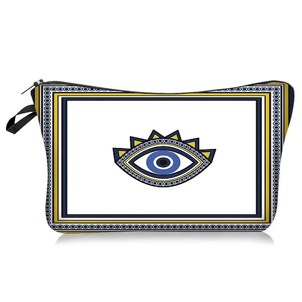 PandaHall Evil Eye Pattern Polyester Cosmetic Pouches, with Iron Zipper, Waterproof Clutch Bag, Toilet Bag for Women, Rectangle, White...
PandaHall Evil Eye Pattern Polyester Cosmetic Pouches, with Iron Zipper, Waterproof Clutch Bag, Toilet Bag for Women, Rectangle, White...