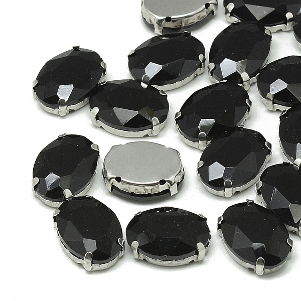 PandaHall Sew on Rhinestone, Multi-strand Links, Glass Rhinestone, with Brass Prong Settings, Garments Accessories, Faceted, Oval, Platinum..., Black
PandaHall Sew on Rhinestone, Multi-strand Links, Glass Rhinestone, with Brass Prong Settings, Garments Accessories, Faceted, Oval, Platinum..., Black