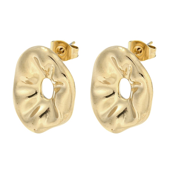 PandaHall 304 Stainless Steel Stud Earrings, Twist Donut, Golden, 19x15mm 304 Stainless Steel Donut
PandaHall 304 Stainless Steel Stud Earrings, Twist Donut, Golden, 19x15mm 304 Stainless Steel Donut