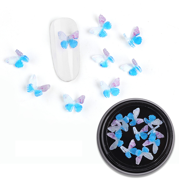 PandaHall 3D Resin Cabochons, Nail Art Studs, Nail Art Decoration Accessories, Butterfly, Deep Sky Blue, 7.5x7~8x2~3mm, 10pcs/box Resin...
PandaHall 3D Resin Cabochons, Nail Art Studs, Nail Art Decoration Accessories, Butterfly, Deep Sky Blue, 7.5x7~8x2~3mm, 10pcs/box Resin...